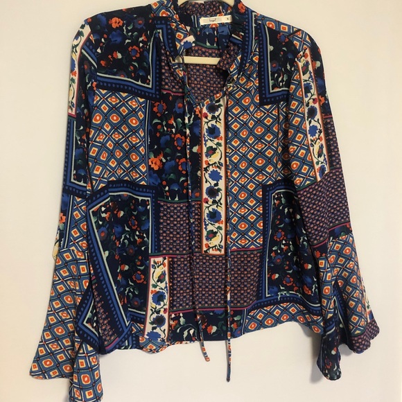 SOLD Hazel Long Sleeve Blouse NWOT - Picture 1 of 5